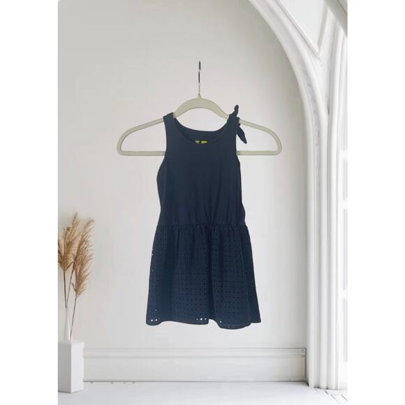 Navy Blue Girls Summer Dress Size 5 - Picture 1 of 8